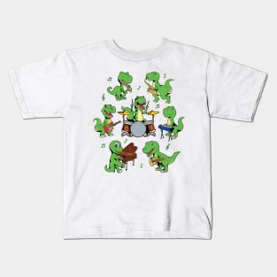 Cartoon TREX Big Band Kids T-Shirt